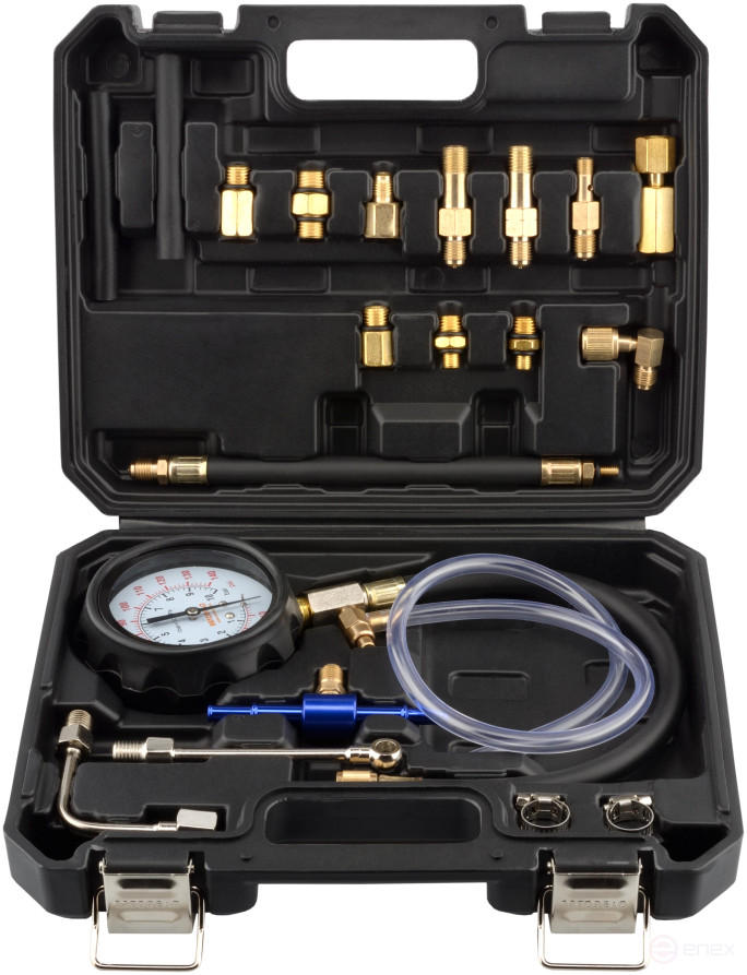 Fuel pressure meter (0-10 bar, gasoline engines; 20pr) Avtodor 40147