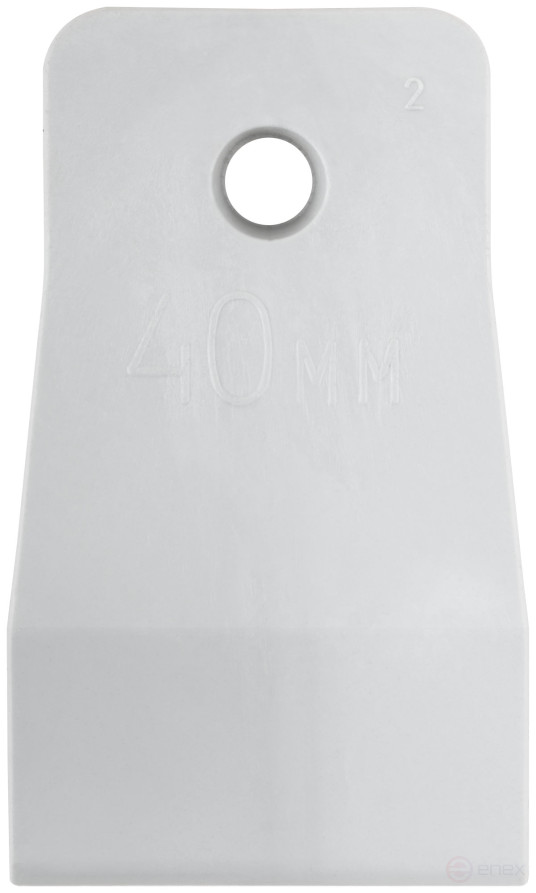 White rubber spatula 40 mm