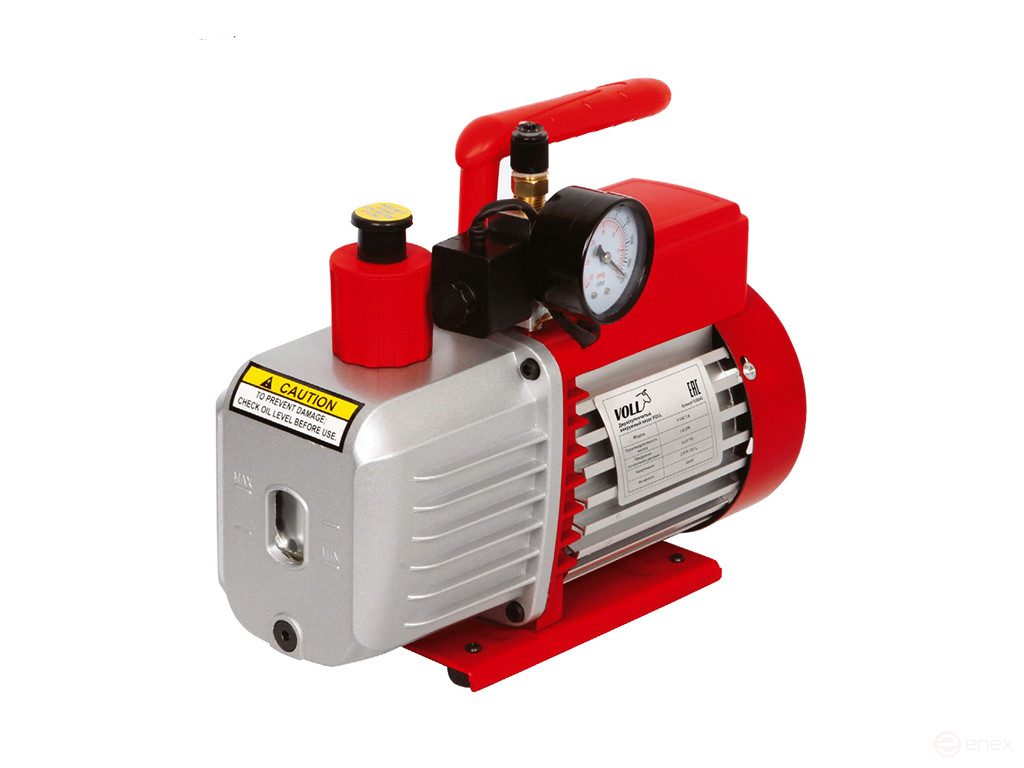 Two-stage vacuum pump VOLL V-VAC 1,8 42L/min, 1,8CFM, 1/4HP