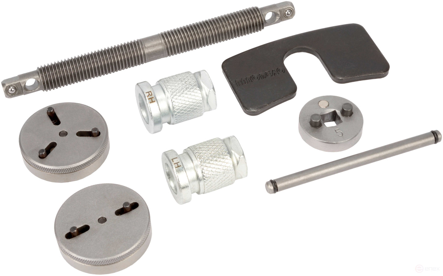 Набор для сведения тормозных цилиндров 8пр. с регулируемыми адаптерами (АвтоDело) 40940