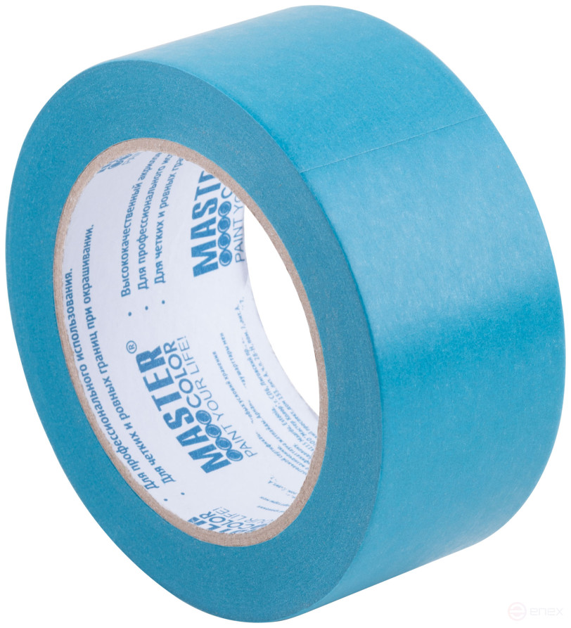 Лента малярная для деликатных поверхностей, рисовая бумага, термостойк. до 120°C, УФ-стойкость до 30 дней, 48 мм х 50 м