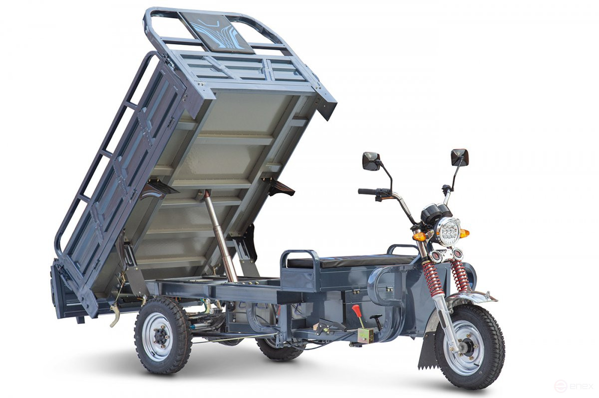 Cargo electric tricycle Rutrike Titan 2000 HYDRAULICS 60V1500W, grey