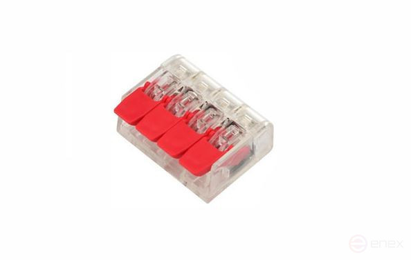 Terminal connector PCT-414 (analog 221-414) 4 pins (pack of 20 pcs.)