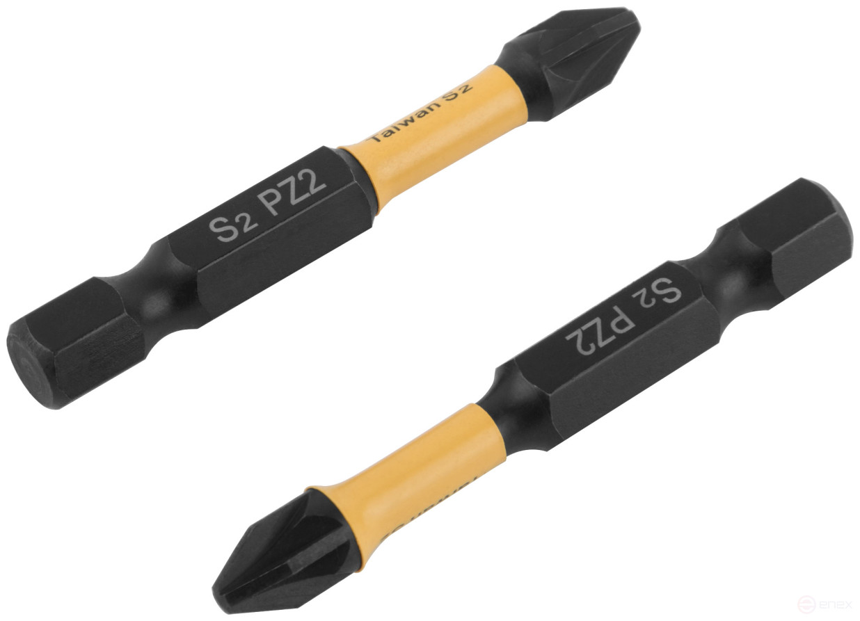 Set of torsion bits, 2 pcs., CUTOP Profi Plus, PZ2, 50 mm