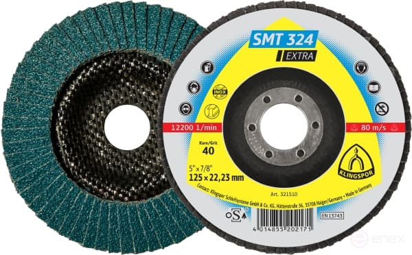 Petal Poppet circle SMT 324 Extra, 125 x 22.23, 321648
