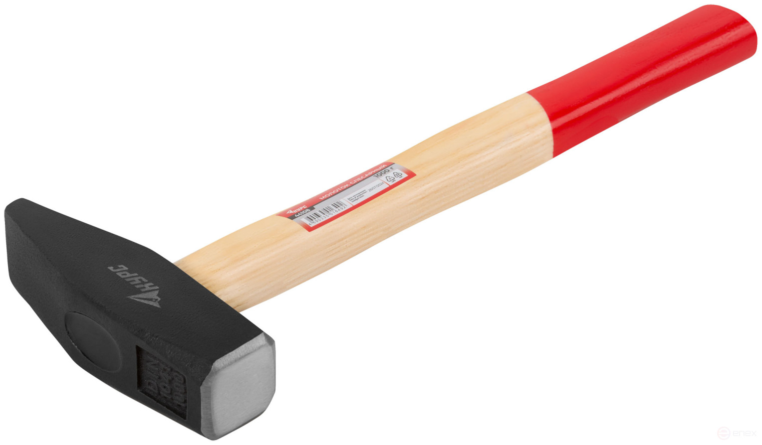 Молоток слесарный, деревянная ручка "Оптима" 1000 гр.