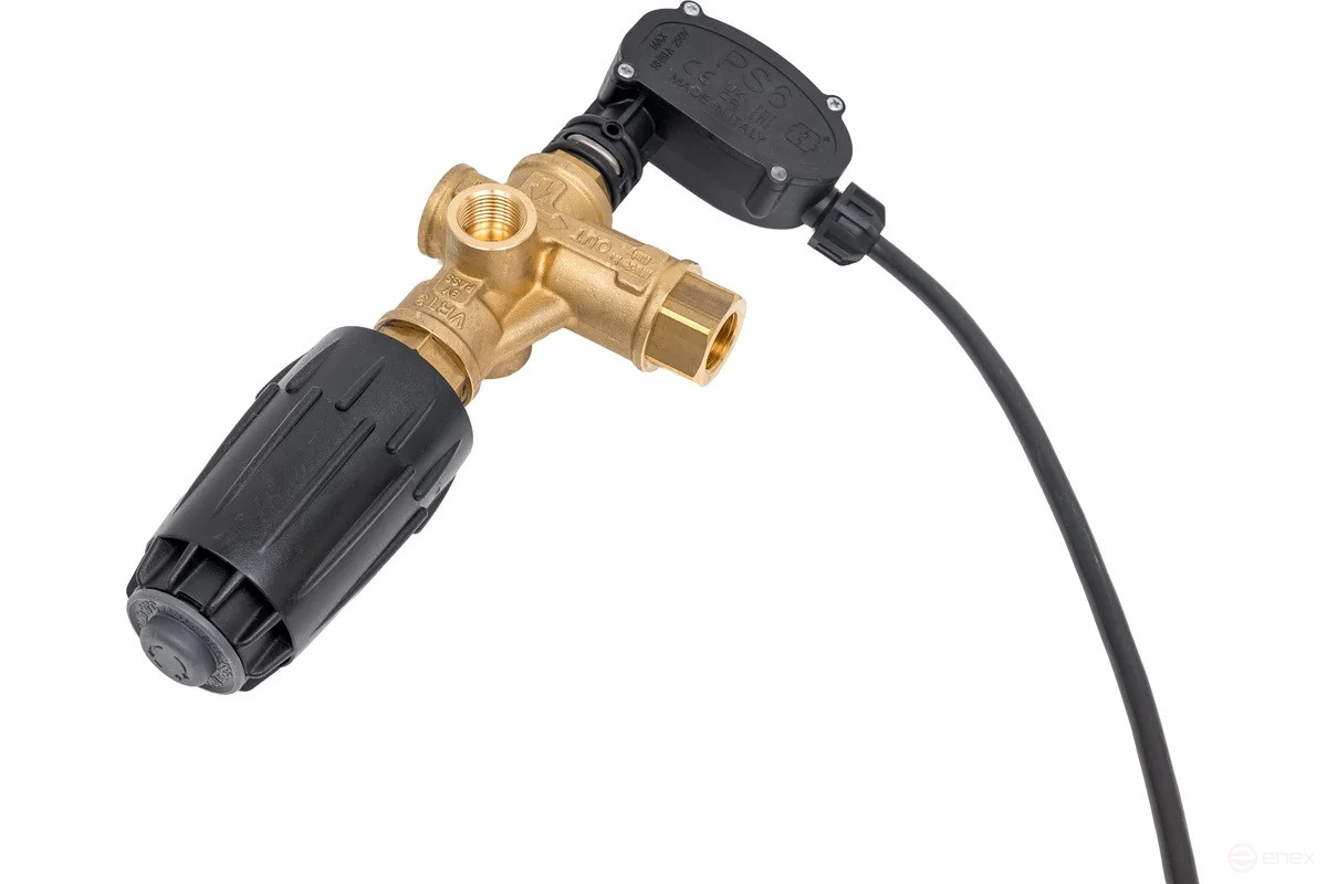 ACG Pressure regulator VRT3 total stop, 310 bar, G 3/8F, bypass 2xG 3/8F 4072000007