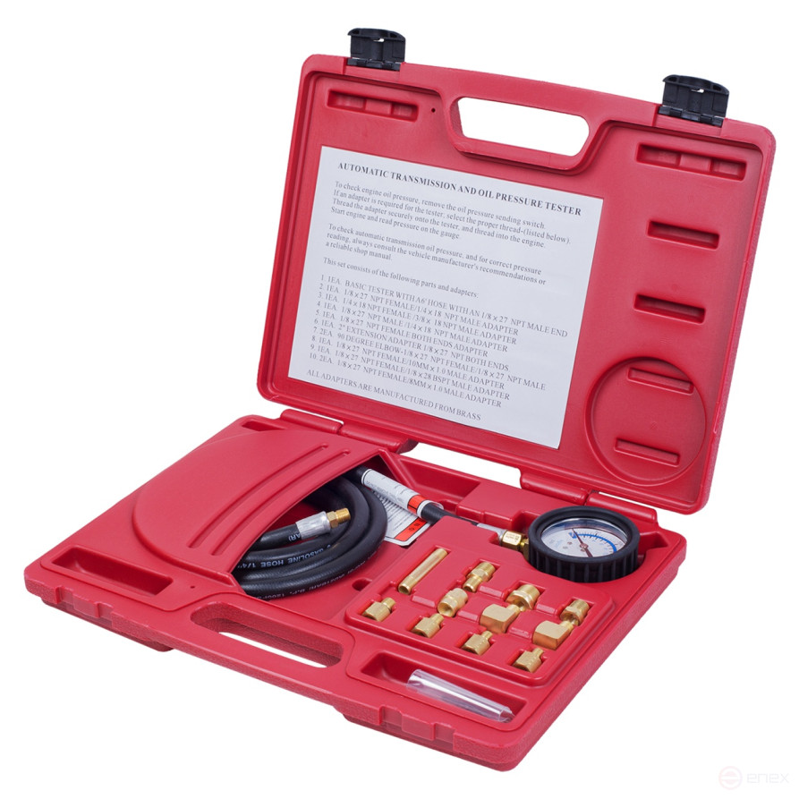 Oil pressure gauge, 0-21 bar, adapter kit MASTAK 120-20012C