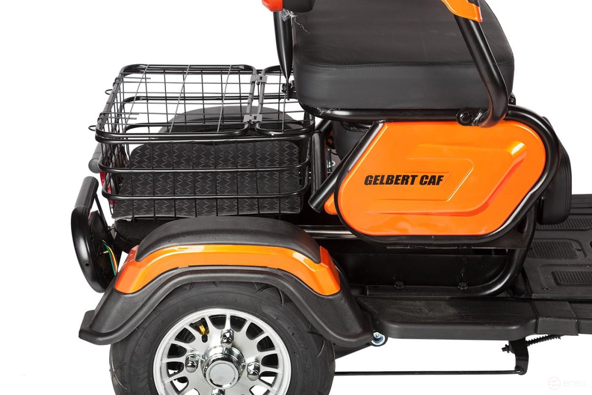 Электротрицикл Rutrike Gelbert Caf 48V/60V 600Вт, черный