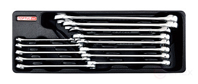 Набор комбинированных ключей 8-24мм, 13 пр., в ложементе (A) TOPTUL GAAT1302