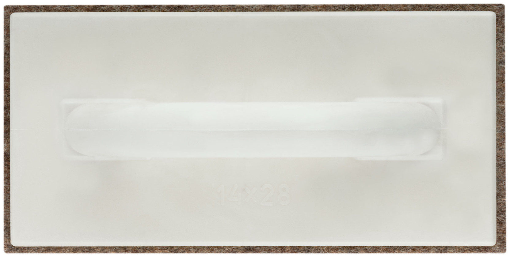 Finishing grater with felt coating, polyurethane housing 280x140 mm