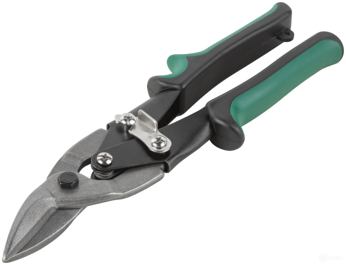 Ножницы по металлу "Оптима", усиленные, прорезиненные ручки, правые 250 мм