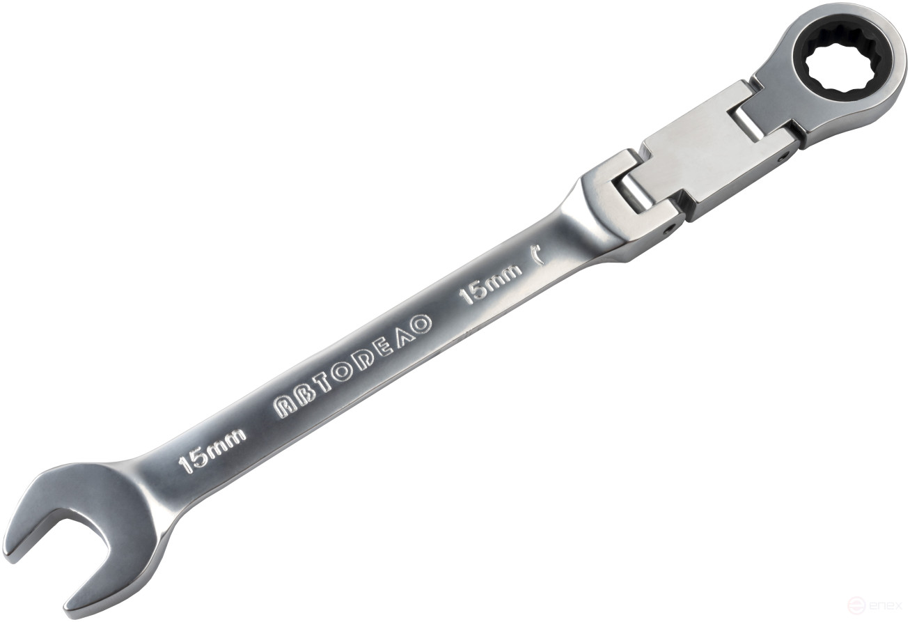 Набор комб.трещоточных ключей с двойным шарниром (АвтоDело) 8шт.(сумка) 30227