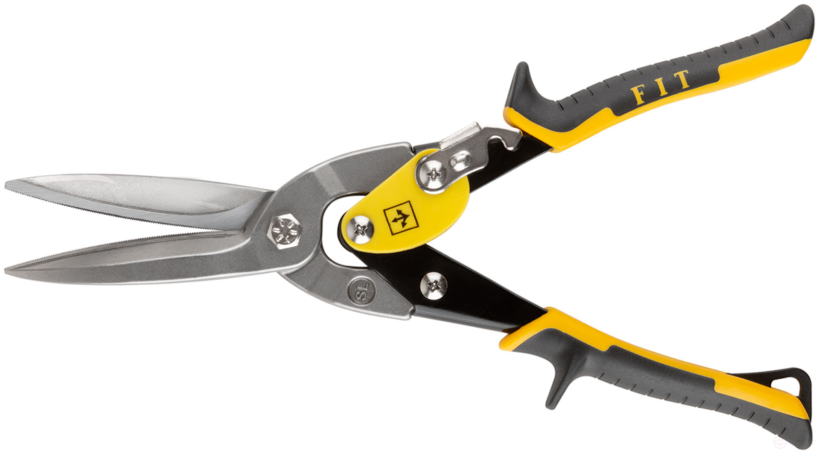 Ножницы по металлу усиленные CrMo Профи, прорезиненные ручки, удлиненные прямые 300 мм