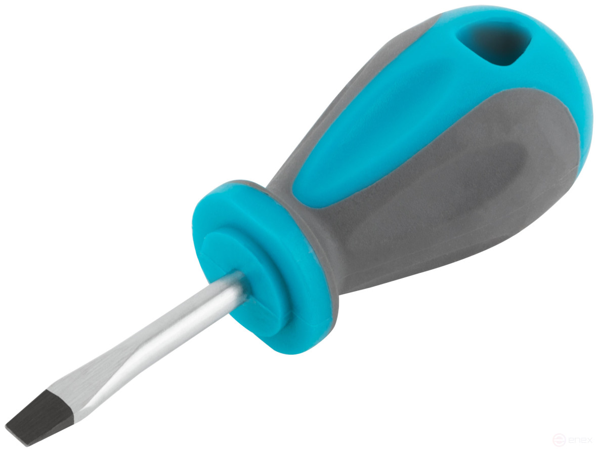 Screwdriver, CrV steel, rubberized handle SL5 x 38 mm