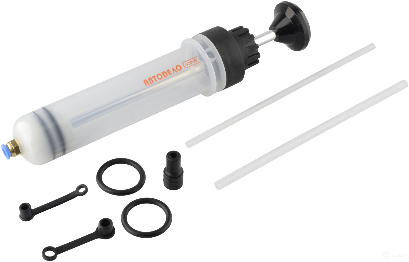 Шприц маслозаливной 200 мл (прозрачный РЕ; гибкая трубка) АвтоDело 42049