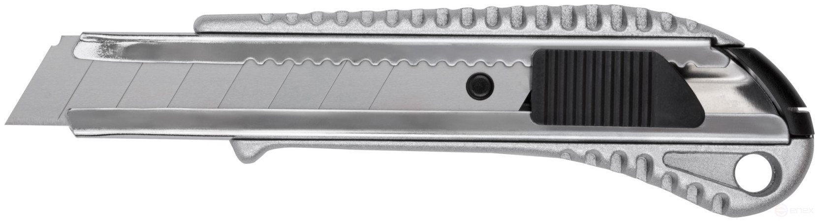 Technical knife "Classic" 18 mm, reinforced, metal. housing, rubber insert