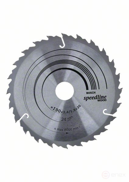 Speedline Wood saw blade 190 x 30 x 2.4 mm, 24