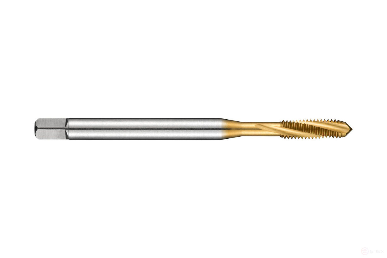 Машинный метчик со спиральной стружечной канавкой 15° M 10, E212M10