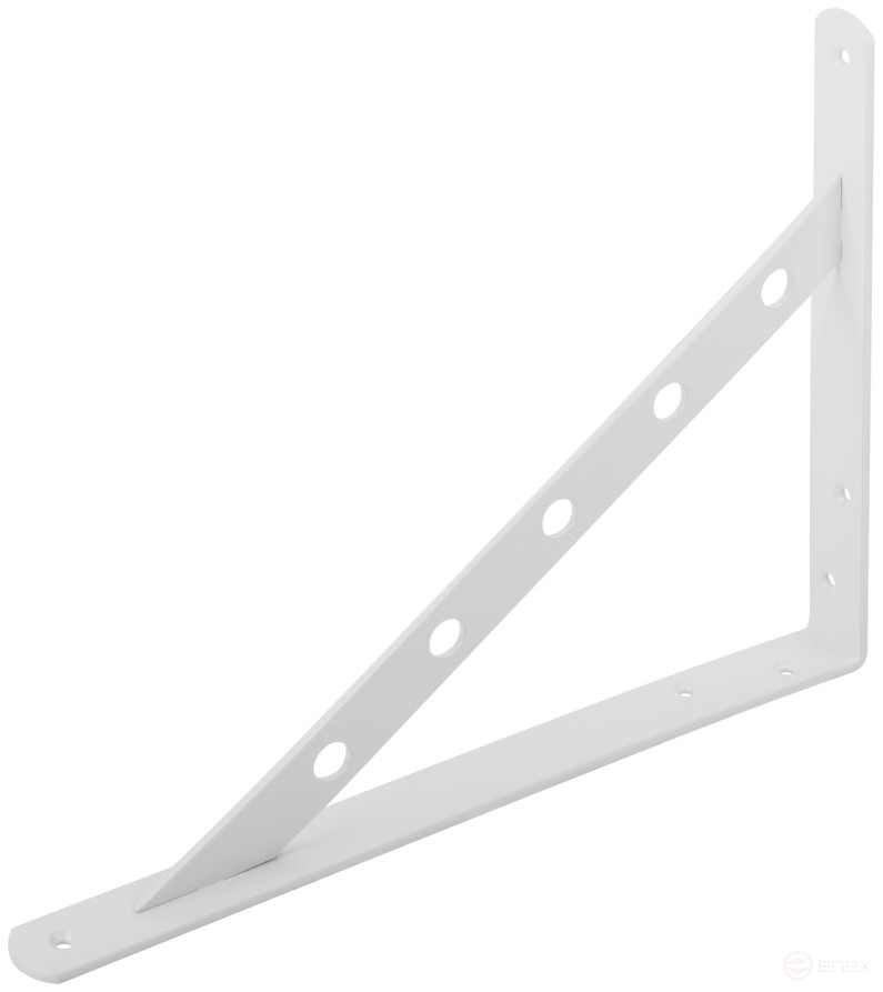 Уголок-кронштейн усиленный белый 300х225 мм
