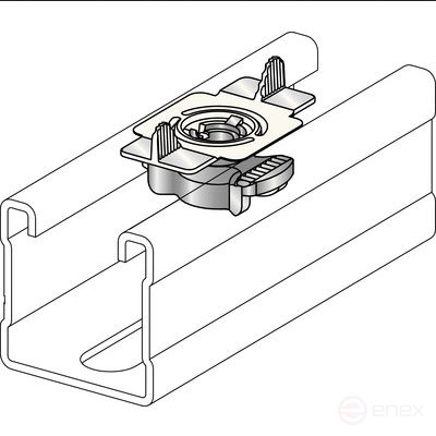 Потайная гайка MQM-M8 HDG plus
