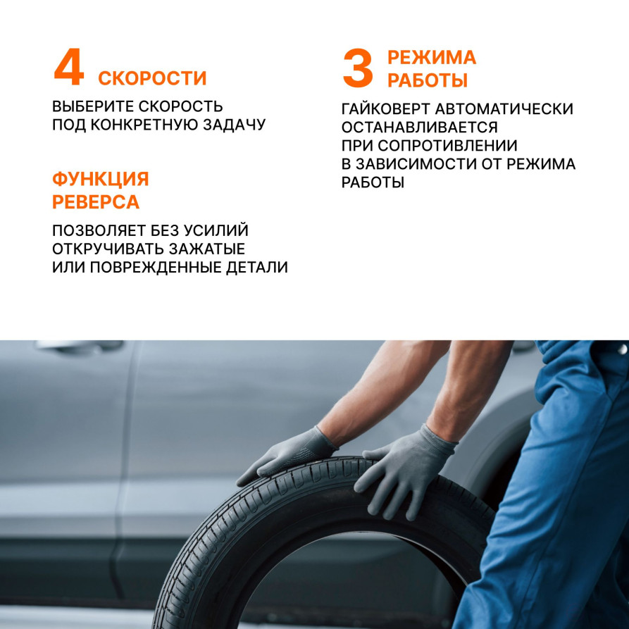 Гайковерт аккумуляторный BORT BSR-21U (2x4Ач+ЗУ)