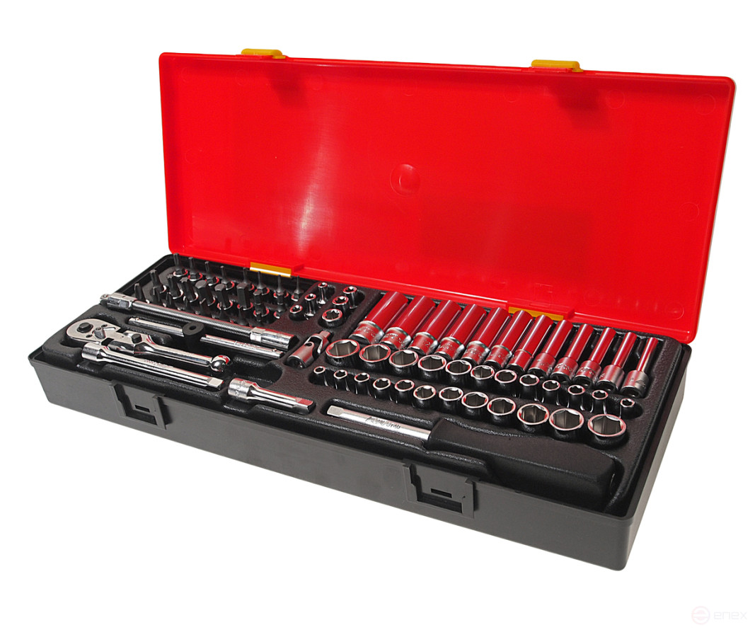 1/4" head set combined 73 pieces in a JTC case