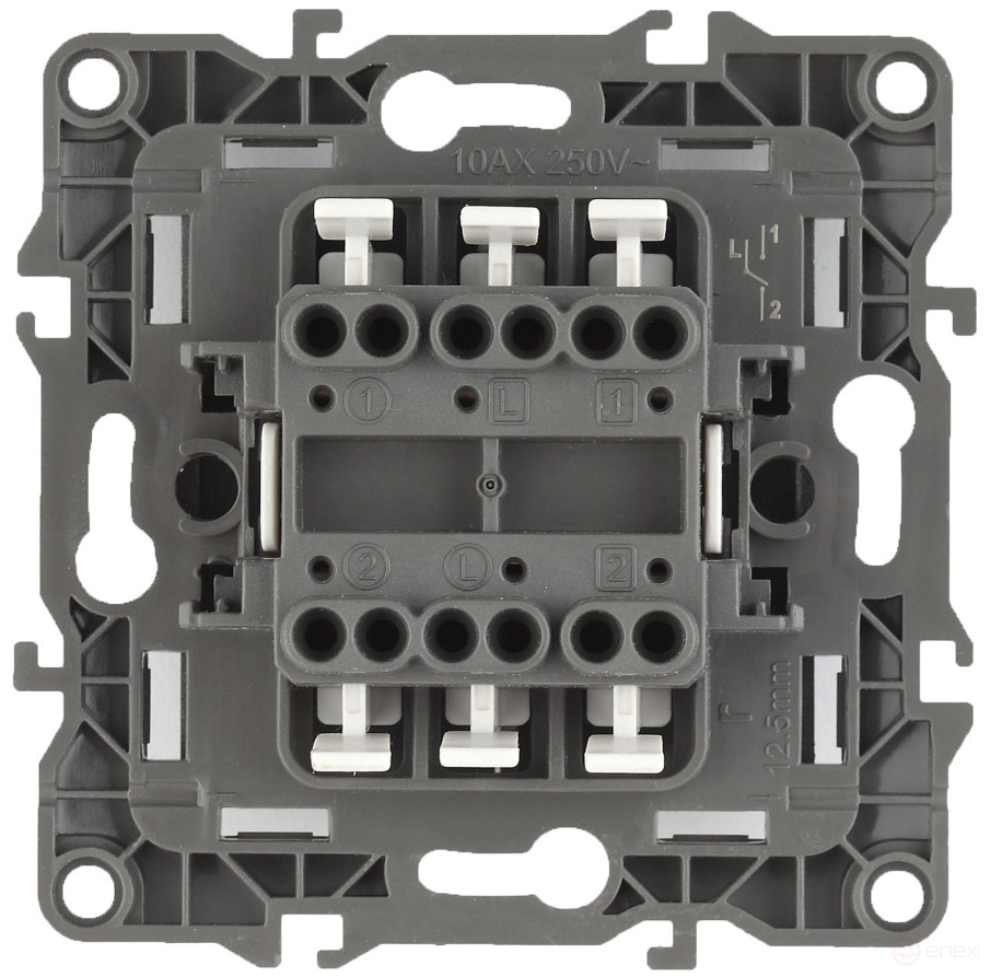 ERA Series 12 12-1112-01 Crossover Double Switch, 10AH-250V, White