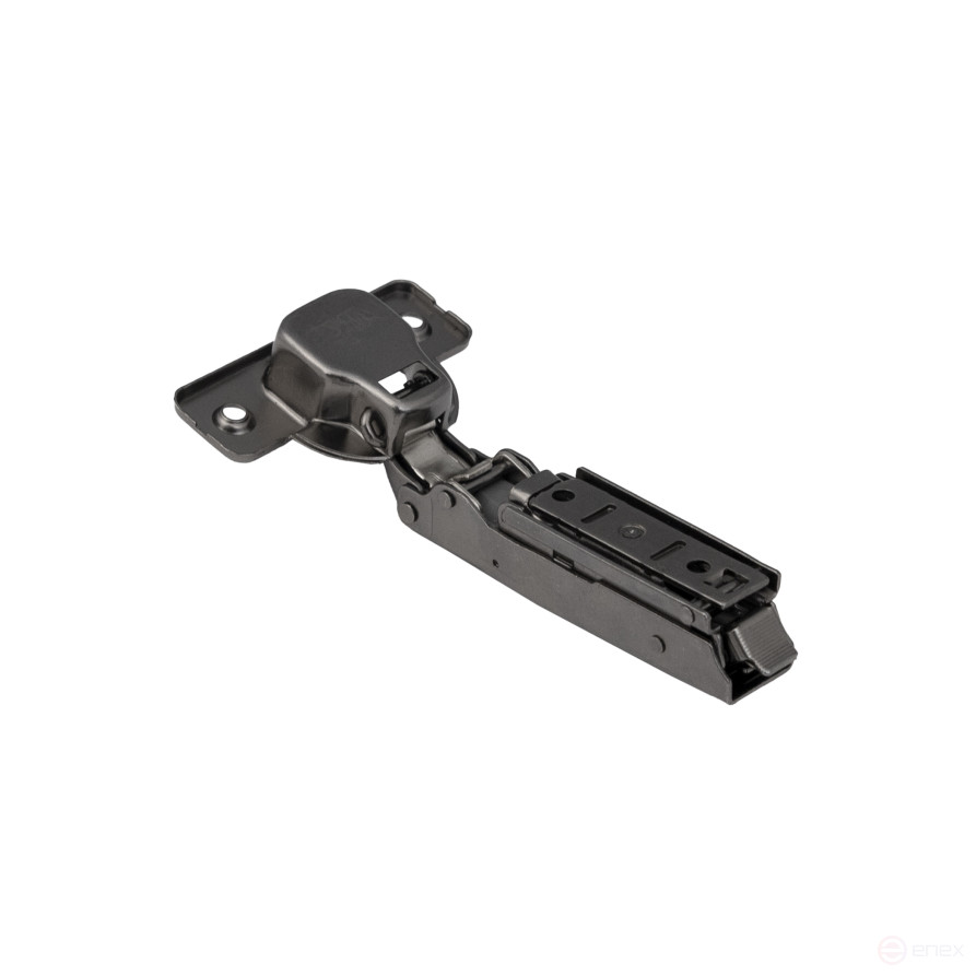 Patch loop with door closer 45mm h0 clip-on AKS PLUS 3D narrow black (self-tapping screws, plugs)