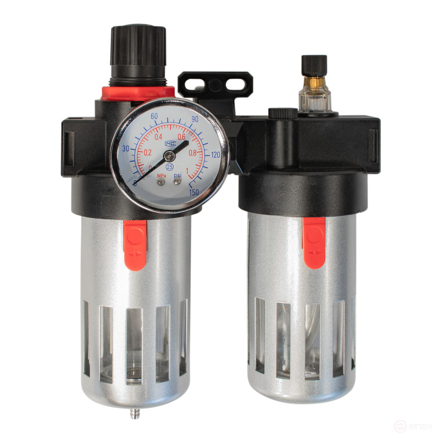 FRL 1/2 air lubricator filter (up to 800l/min, 0-10bar)