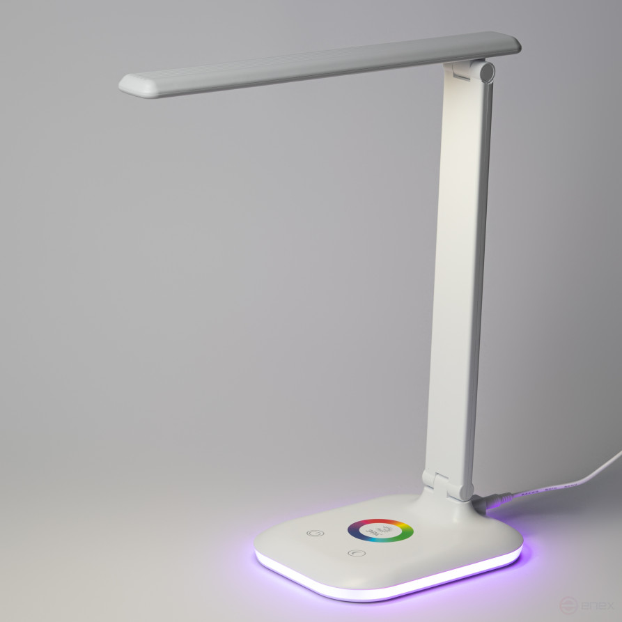 Настольный светильник ЭРА NLED-502-11W-W светодиодный с RGB ночником белый