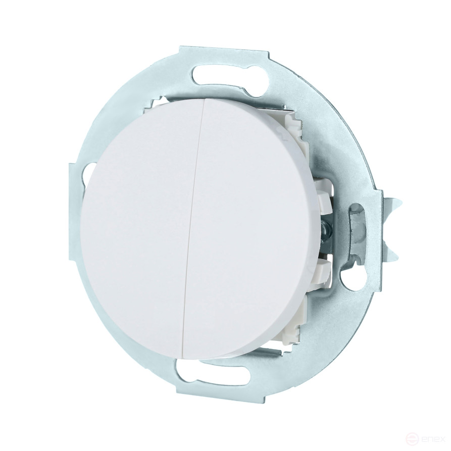 Two-key switch (circuit 5) 16 A, 250 B (white) Vintage