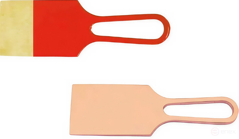 Scraper for paint chambers 235x76 intrinsically safe alloy AlCu 211-1002, HORTZ
