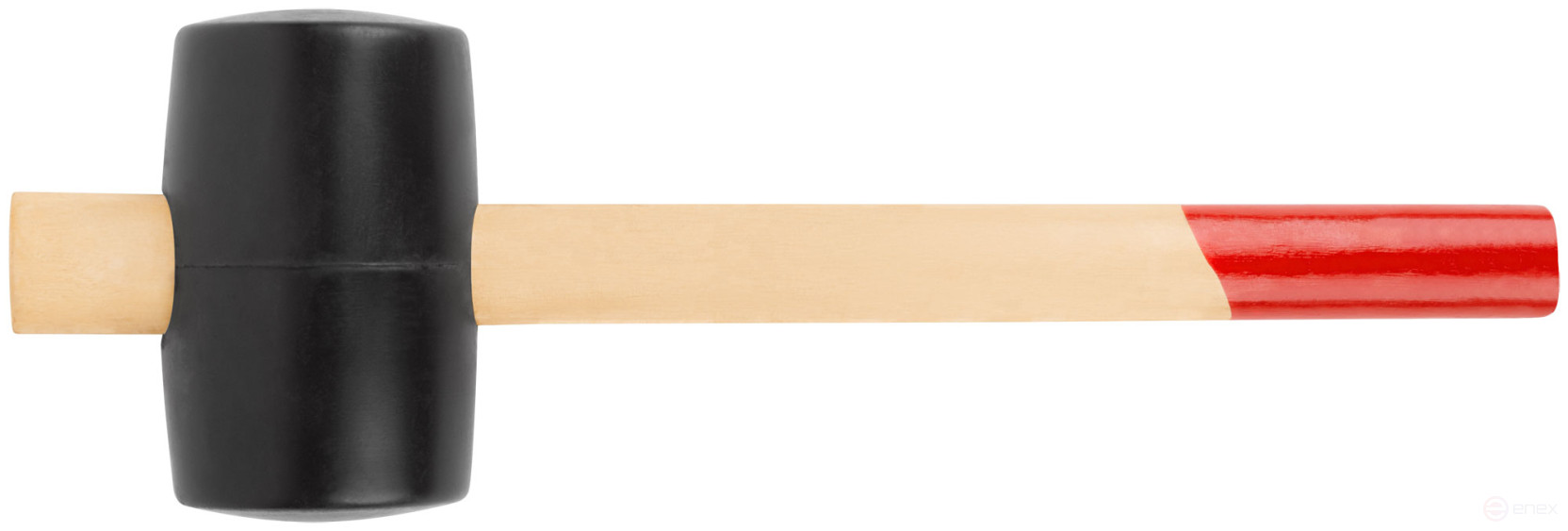 Rubber mallet, wooden handle 70 mm ( 750 gr )