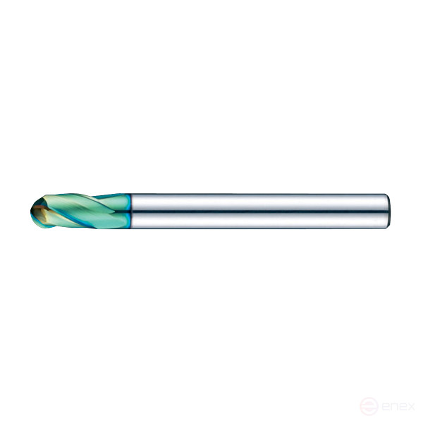 Spherical milling cutter D2x5x50x6 Z3 TiSiN-nano