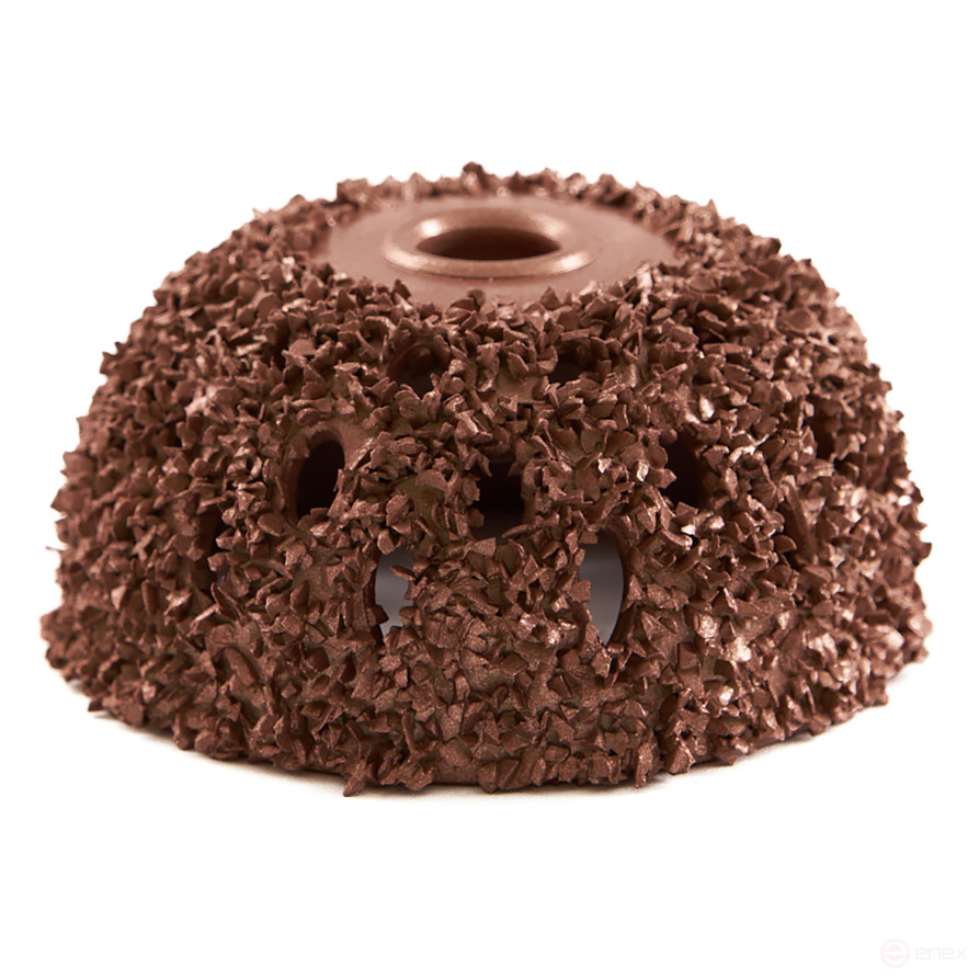 NS05-6418 Rough hemisphere, Ø55x25mm, AH 3/8"-24 thread, 18 Grit