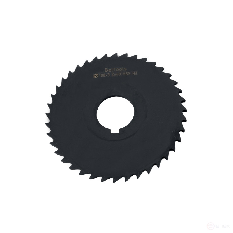 Cutting mill 100x3x27 Z=40 type 2 with hub and w/n HSS Nit GOST 2679-93 Beltools