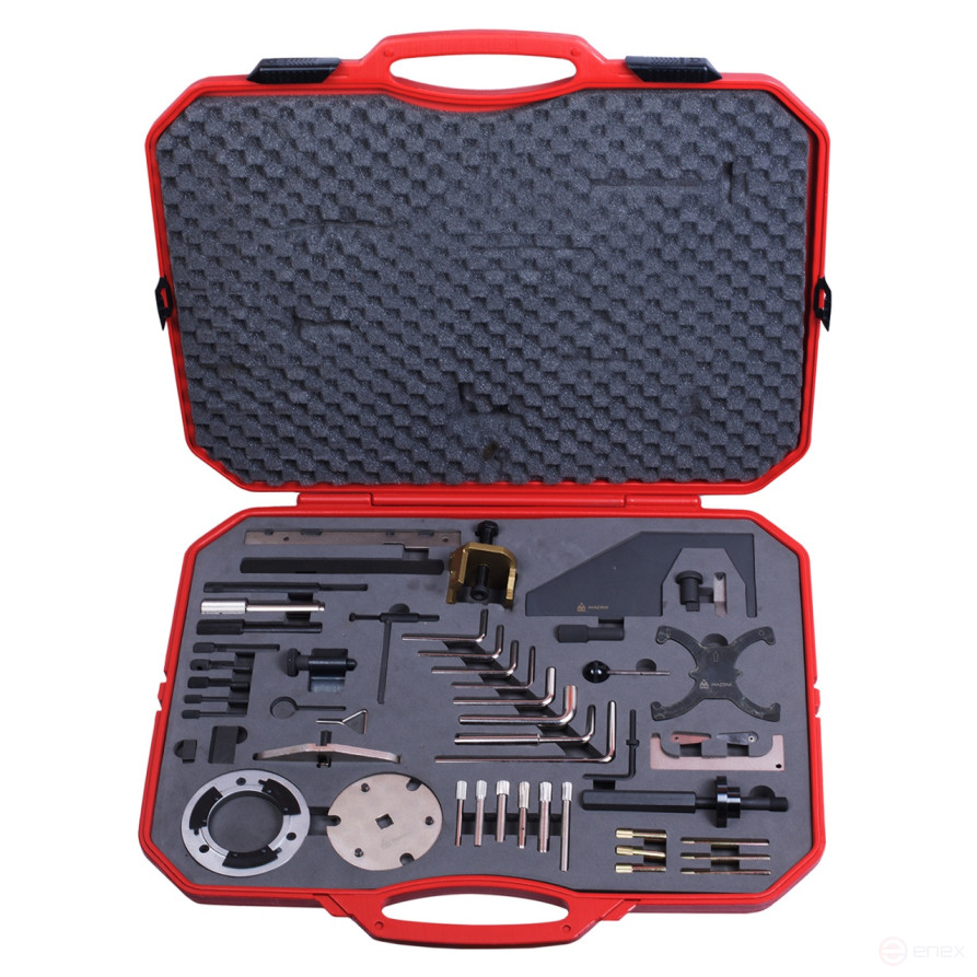 Camshaft / crankshaft locking kit, FORD, case, 38 items MASTAK 103-21402C