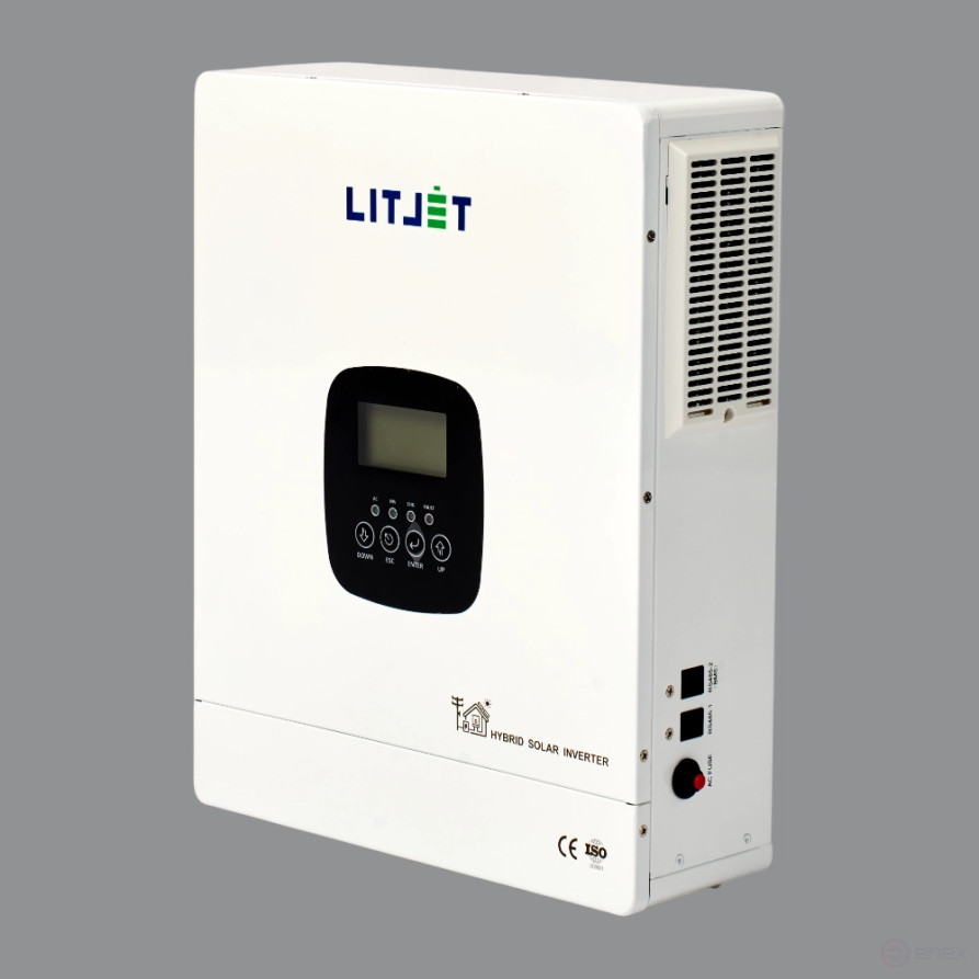 Инвертор гибридный однофазный солнечный ЛИТДЖЕТ 4,3 kW 230V/50Hz с ЖК-дисплеем
