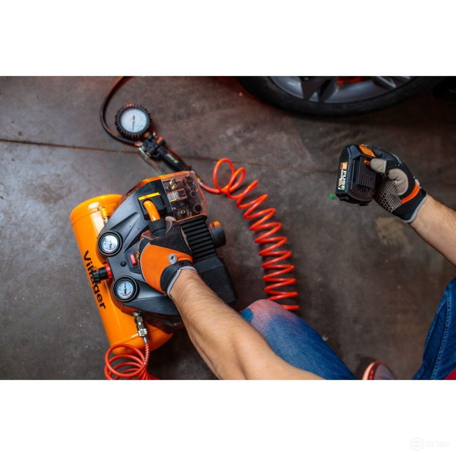 Аккумуляторный воздушный компрессор Villager VAT 0640 (в комплекте нет АКБ и ЗУ)