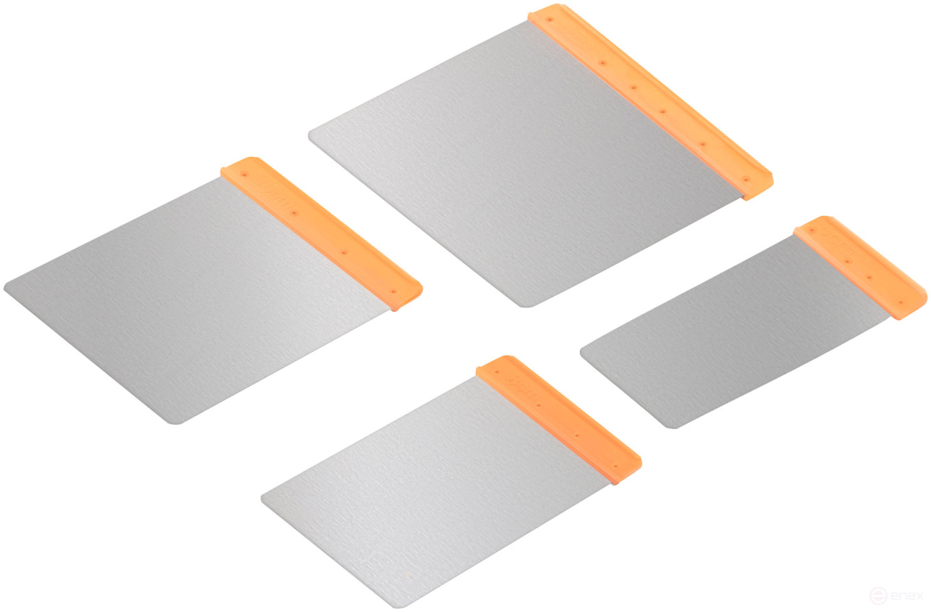 Набор "японских" шпателей, нержавеющая сталь, 4 шт: 50/80/100/120 мм