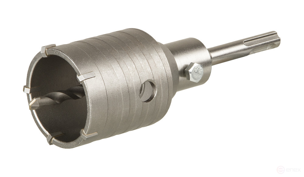 Коронка твердосплавная ПРАКТИКА SDS-Plus ударная 55 мм (1шт.) клипса (034-694)