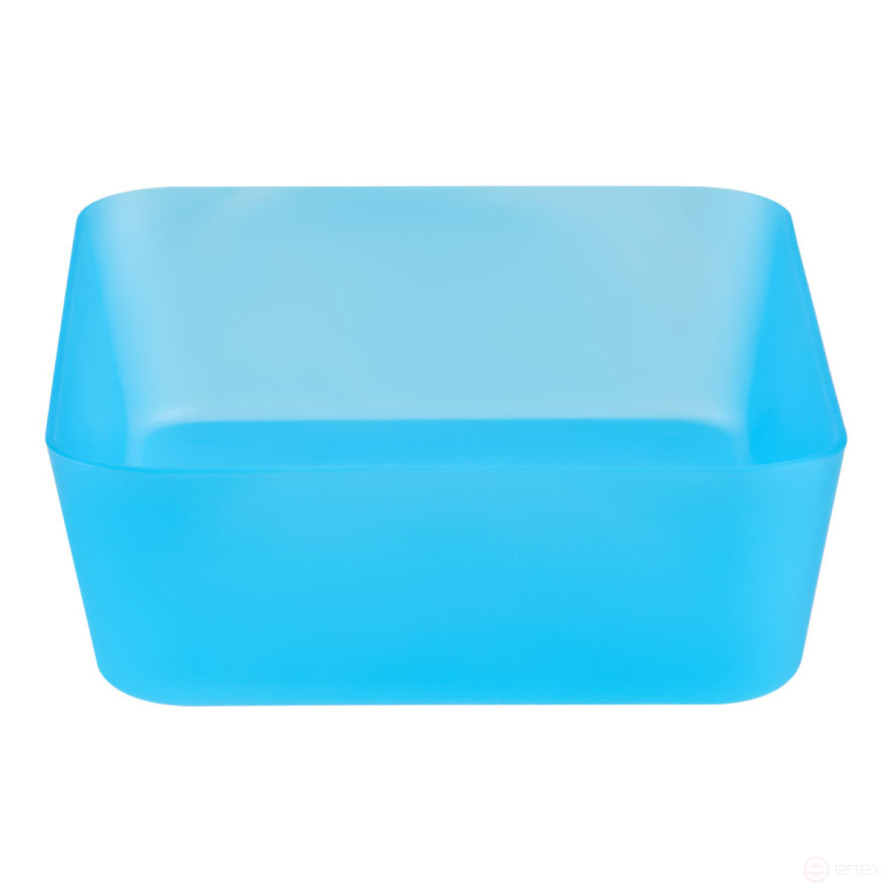 Лоток для канцелярских принадлежностей СТАММ, 13*17,8*4,4см, полипропилен, тонированный голубой