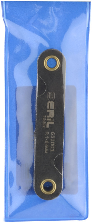 BERIL radius template No. 1 (1.0 - 6.5 mm)