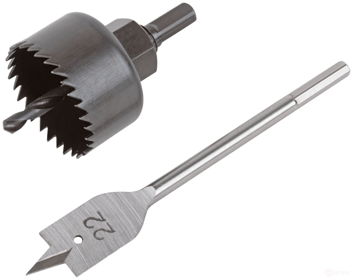 Padlock drills, set of 3 pcs. (22/48 mm)