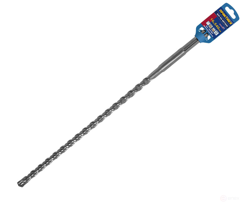 Бур SDS-MAX ПРАКТИКА 16 х 400/540 мм, КВАДРО, серия Эксперт, по бетону (647-857)