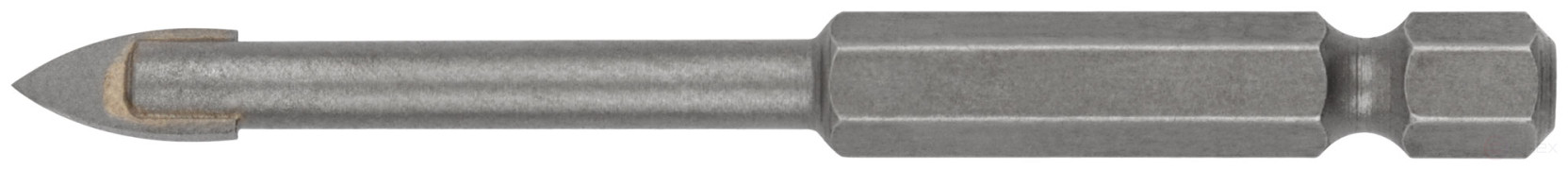 Сверло по кафелю и стеклу, шестигранный U-хвостовик под биту 6х75 мм