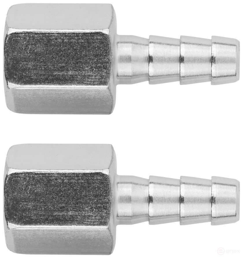 Herringbone adapters 8 mm - 1/4" internal thread, 2 pcs.