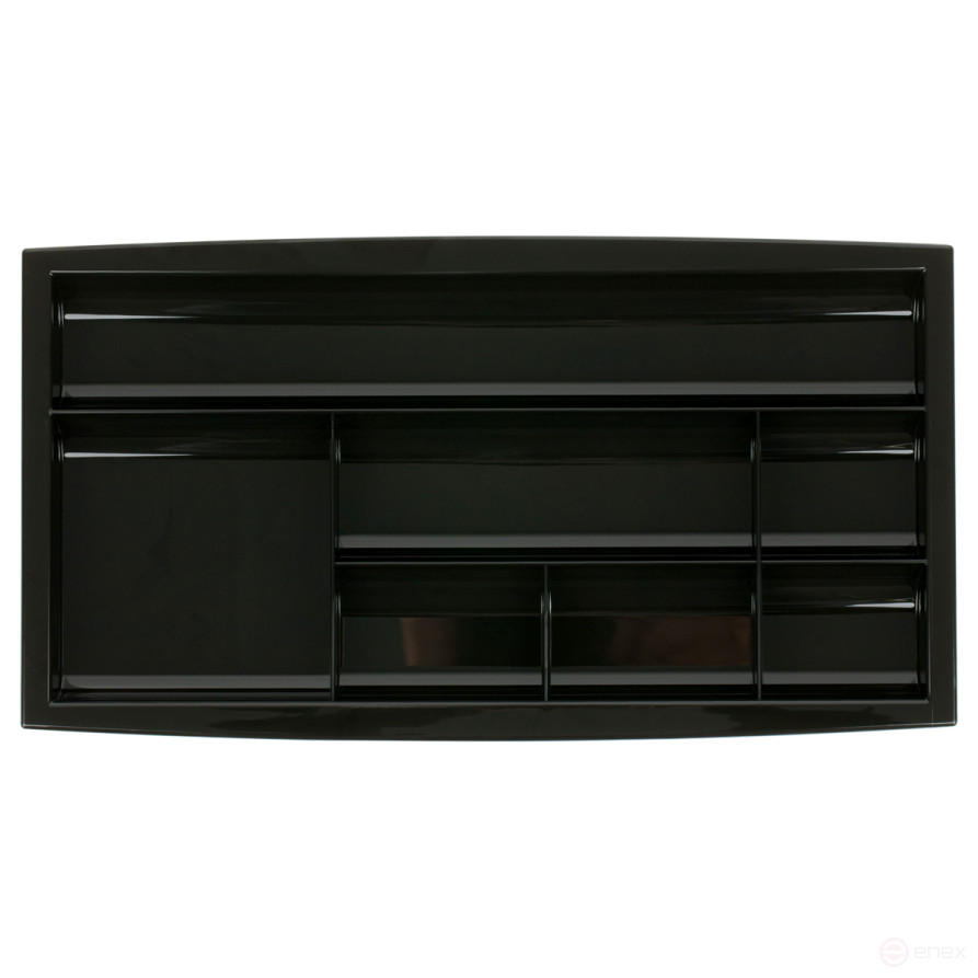 Настольная подставка СТАММ "Field", полистирол, черная