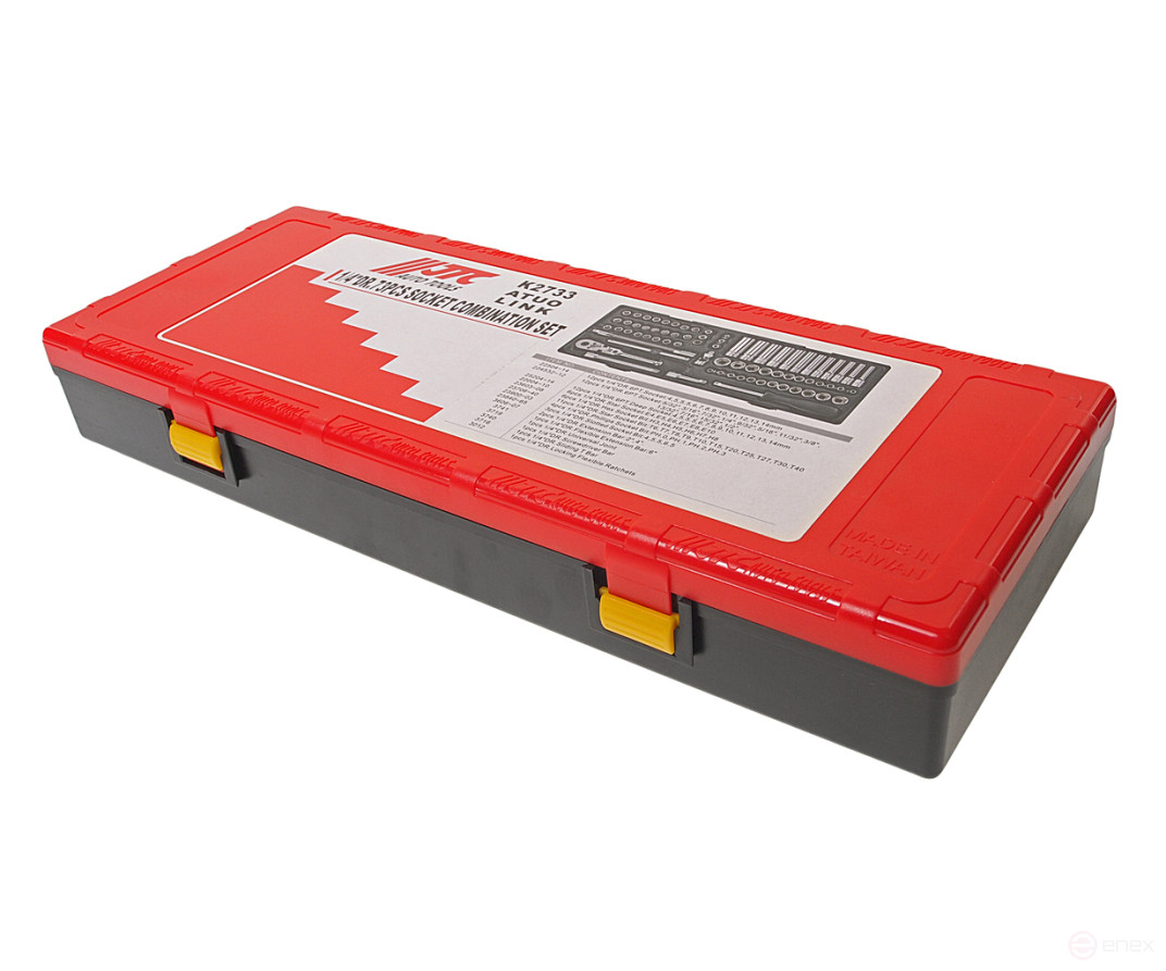 1/4" head set combined 73 pieces in a JTC case